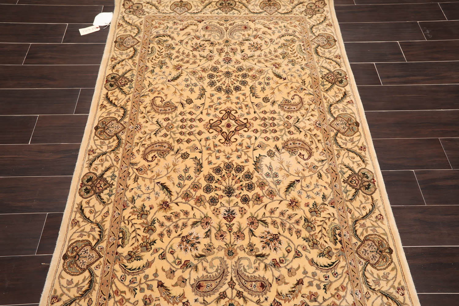 3x5 Tan, Brown, Gray Color Hand Tufted Oriental New Zealand Wool & Silk||Wool||Silk Traditional Oriental Rug