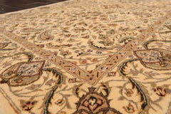 3x5 Tan, Brown, Gray Color Hand Tufted Oriental New Zealand Wool & Silk||Wool||Silk Traditional Oriental Rug