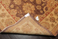 9x12 Aubergine, Gold, Rust Color Hand Knotted All-Over 100% Wool Traditional Oriental Rug