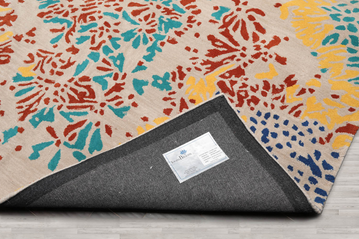 Multi Size Beige Turquoise Gold Color Hand Tufted Hand Made 100% Wool Modern Oriental Rug