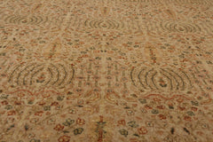 9x12 Beige, Tan, Rust Color Hand Knotted All-Over 100% Wool Traditional-Persian/Oriental Oriental Rug