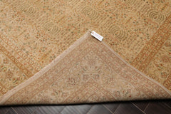 9x12 Beige, Tan, Rust Color Hand Knotted All-Over 100% Wool Traditional-Persian/Oriental Oriental Rug