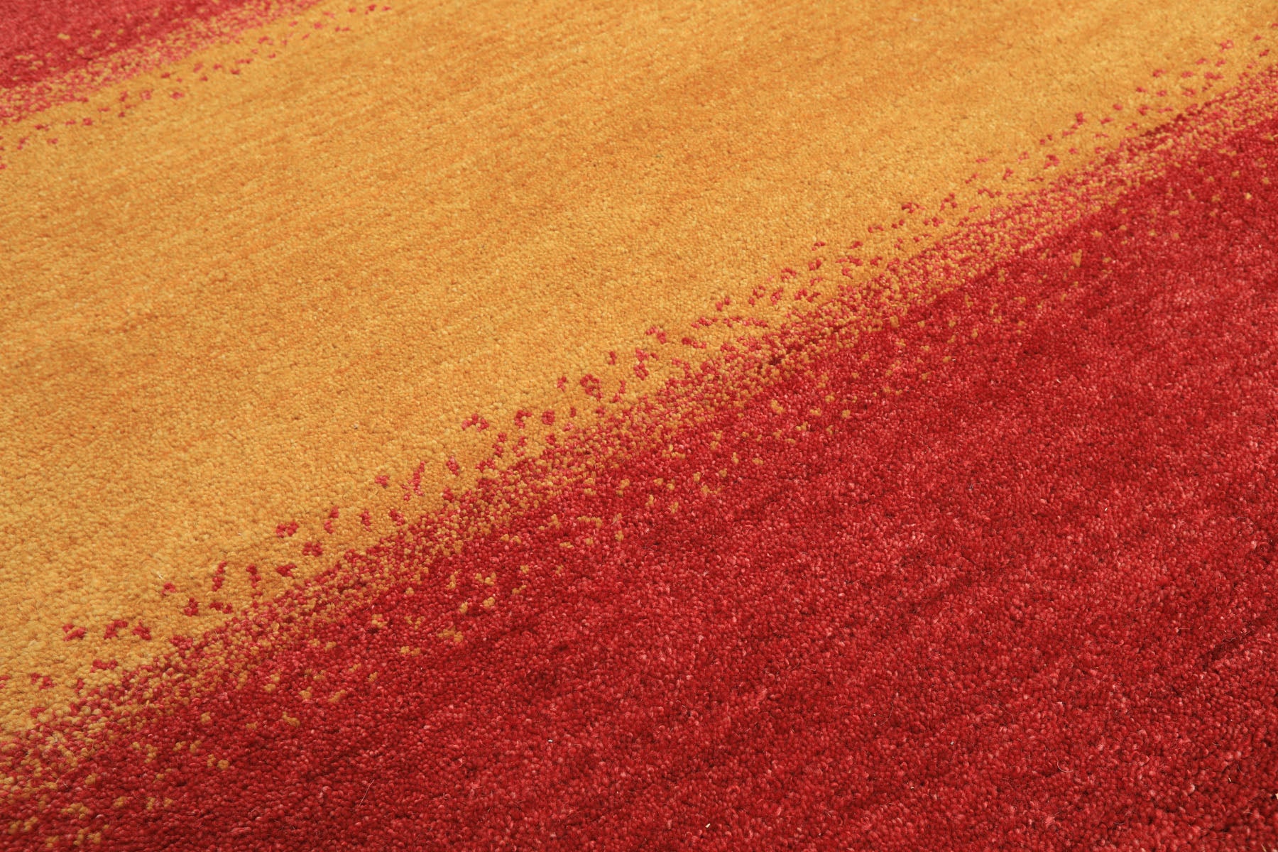 8x11 Gold, Rasberry, Aqua Color Hand Knotted Indo Gabbeh Wool Modern & Contemporary Oriental Rug