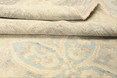 6x9 Beige, Gray, Taupe Color Hand Knotted Oushak Wool Transitional Oriental Rug