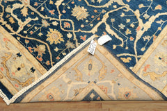 6x9 Navy, Slate, Beige Color Hand Knotted Oushak Wool Traditional Oriental Rug