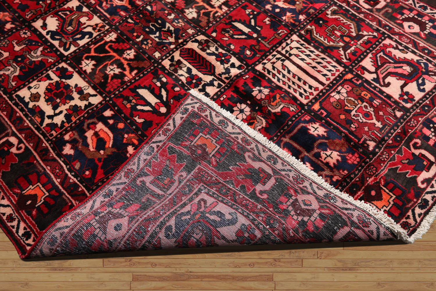 6x9 Red, Blue, Beige Color Hand Knotted Floral 100% Wool Traditional-Persian/Oriental Oriental Rug