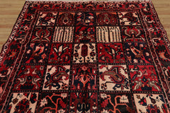 6x9 Red, Blue, Beige Color Hand Knotted Floral 100% Wool Traditional-Persian/Oriental Oriental Rug