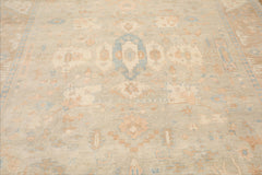 Delozier Hand Knotted Gray Oushak Rug LoomBloom Wool Oriental Stone Wash Style