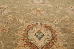 8x10 Pistacchio, Beige, Rust Color Hand Knotted All-Over 100% Wool Traditional-Persian/Oriental Oriental Rug