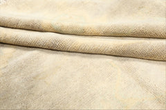 8x10 Taupe, Beige, Turquoise Color Hand Knotted Oushak New Zealand Wool Transitional Oriental Rug