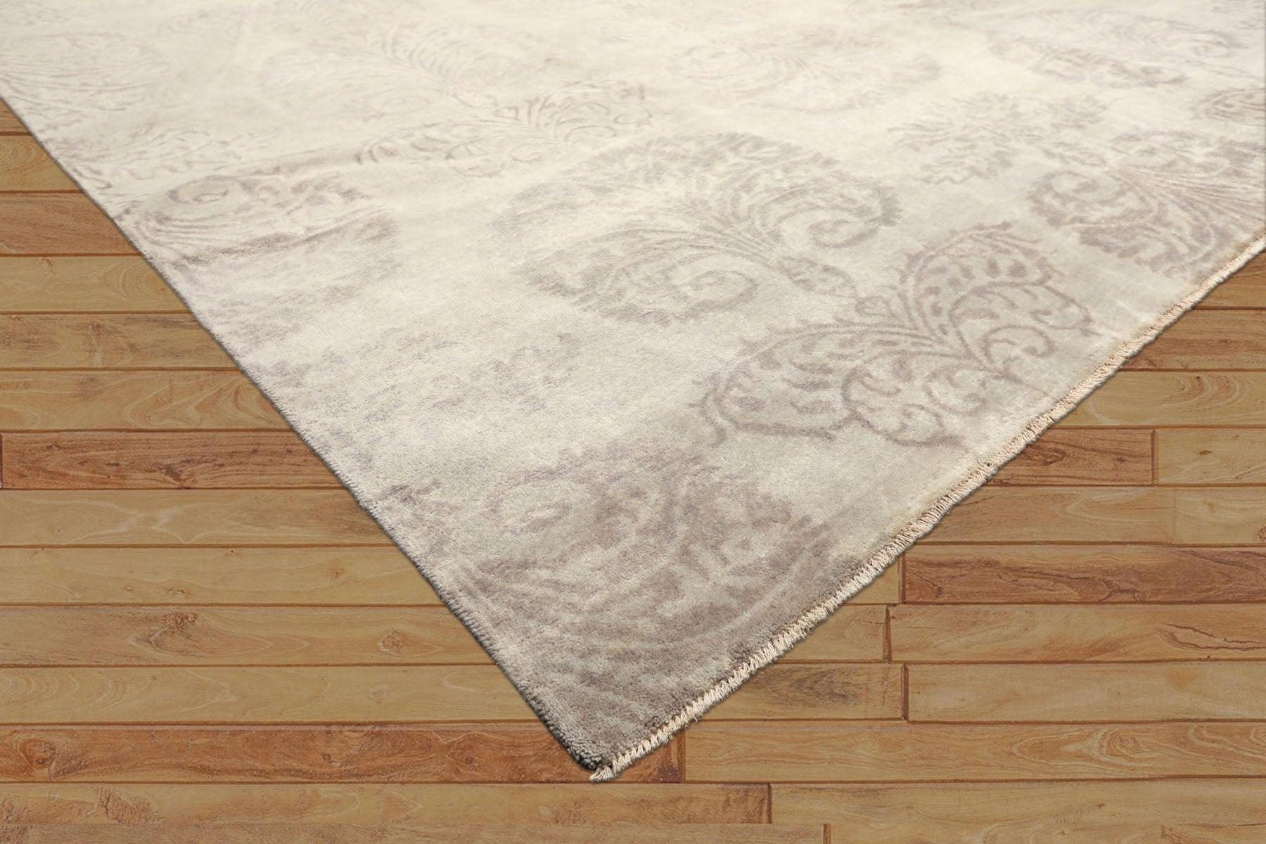 9x12 Gray, Taupe, Color Hand Knotted Oushak Wool Transitional Oriental Rug