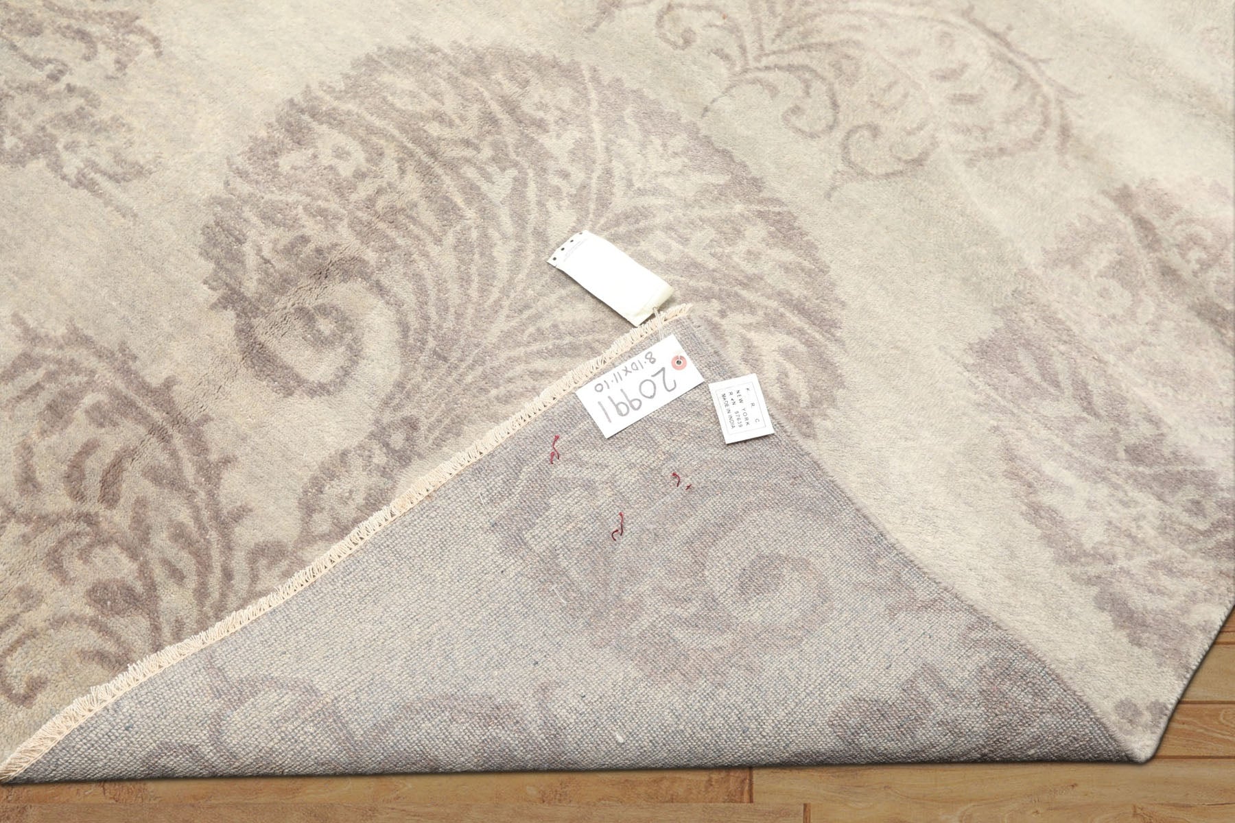 9x12 Gray, Taupe, Color Hand Knotted Oushak Wool Transitional Oriental Rug