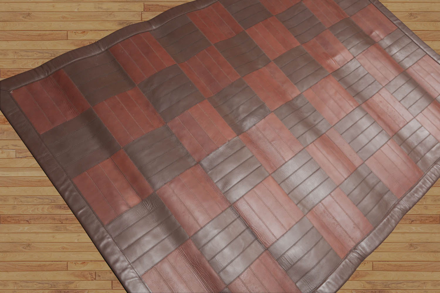 4x6 Brown, Chocolate, Color Hand Made All-Over 100% Wool Modern Oriental Rug