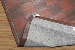 4x6 Brown, Chocolate, Color Hand Made All-Over 100% Wool Modern Oriental Rug