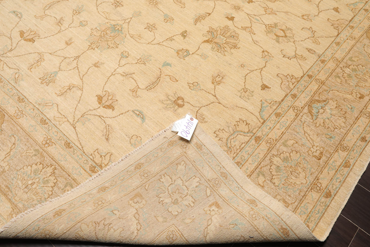 8x10 Beige, Taupe, Tan Color Hand Knotted All-Over 100% Wool Traditional-Persian/Oriental Oriental Rug