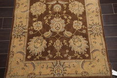 3x5 Brown, Tan, Grey Color Machine Made Floral Wool & Art Silk Traditional-European Oriental Rug