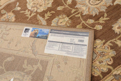 3x5 Brown, Tan, Grey Color Machine Made Floral Wool & Art Silk Traditional-European Oriental Rug