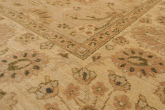 8x10 Tan, Beige, Gold Color Hand Knotted All-Over 100% Wool Traditional-Persian/Oriental Oriental Rug