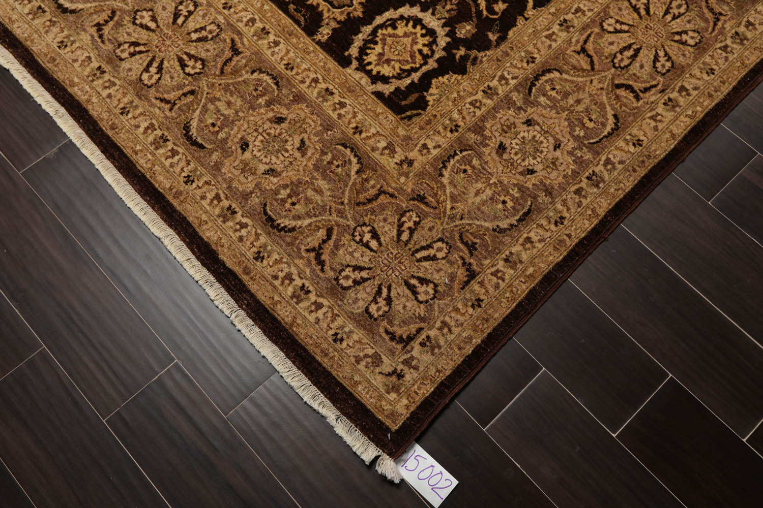 8x10 Brown, Brown, Beige Color Hand Knotted All-Over 100% Wool Traditional-Persian/Oriental Oriental Rug
