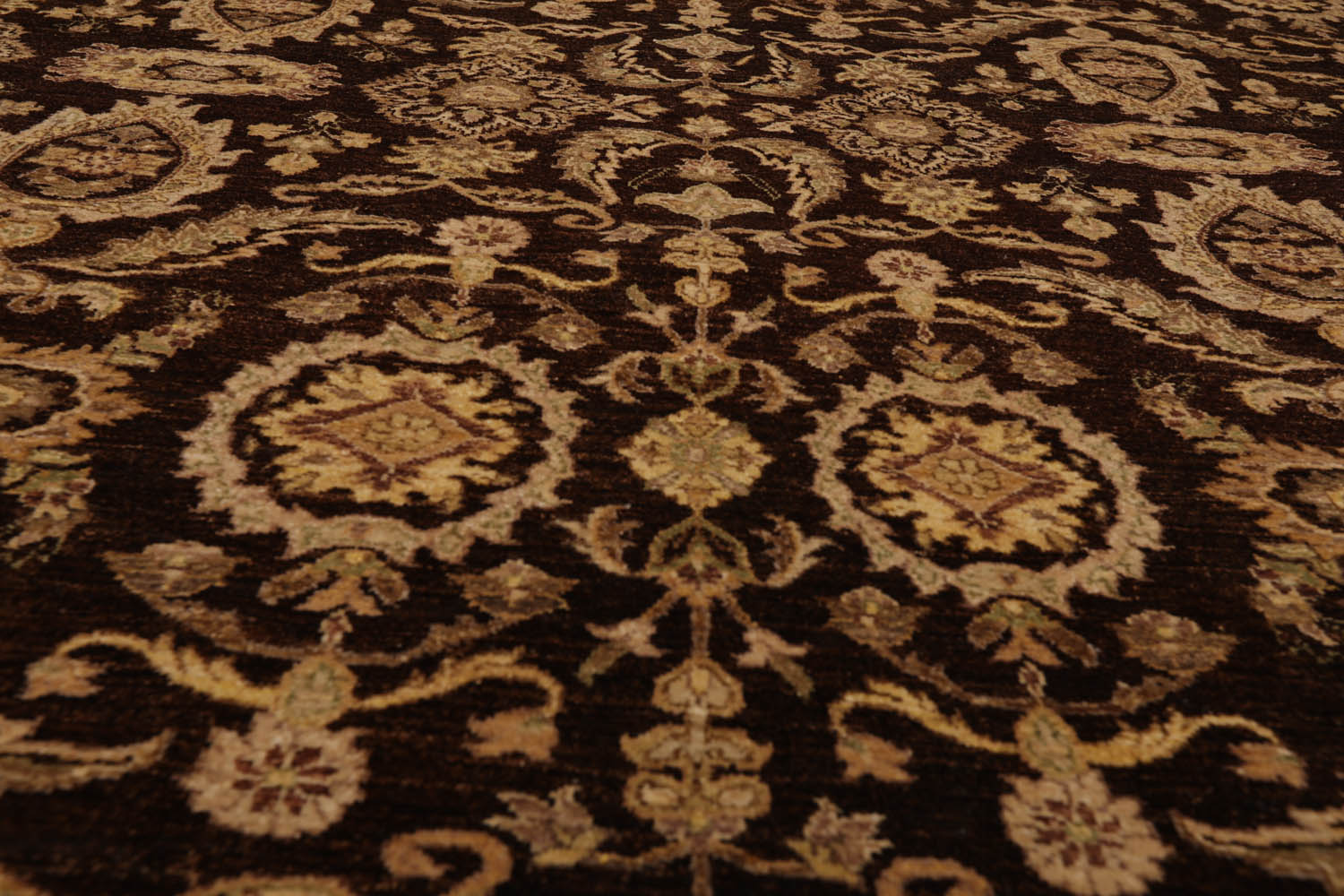 8x10 Brown, Brown, Beige Color Hand Knotted All-Over 100% Wool Traditional-Persian/Oriental Oriental Rug