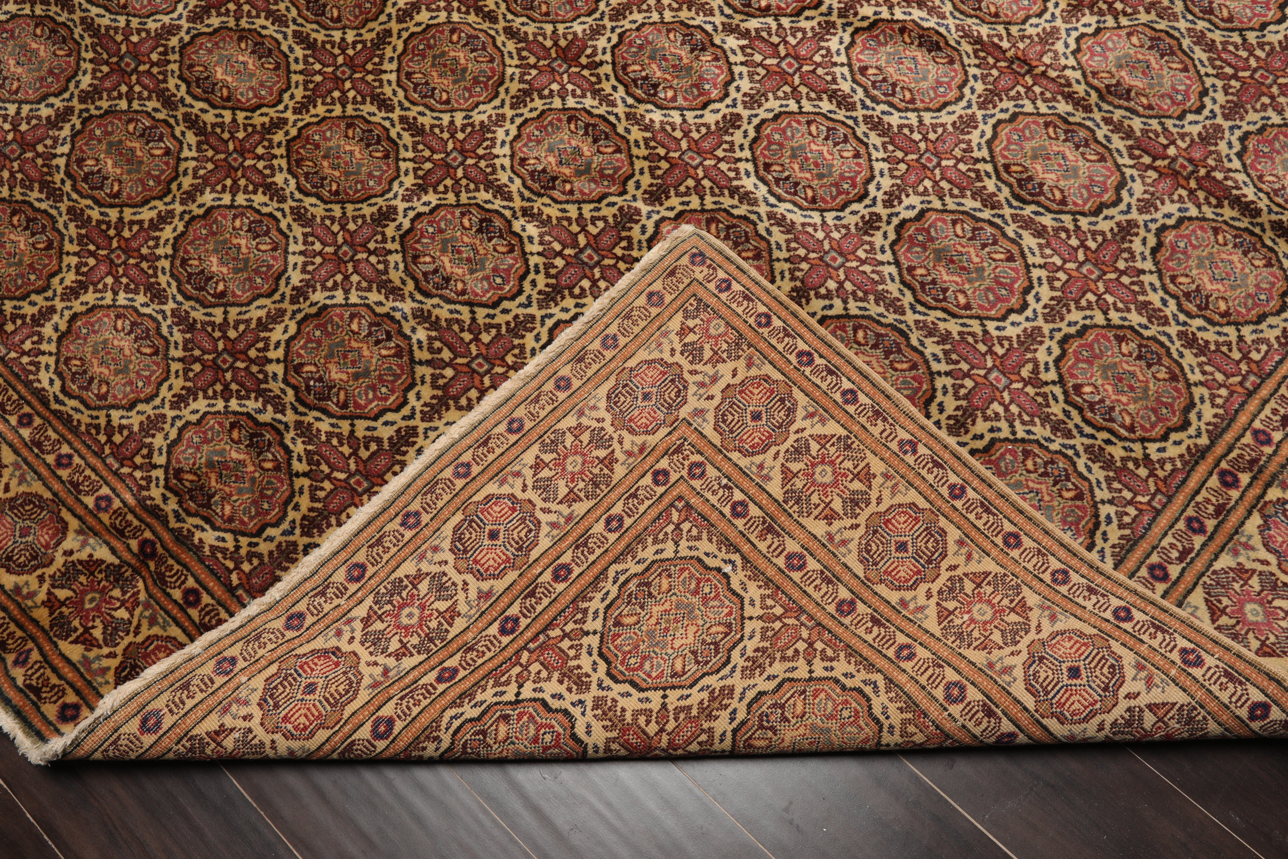 LoomBloom 6'5"x9'7" Beige Hand-Knotted Wool Keysari Rug Traditional Oriental Area Rug