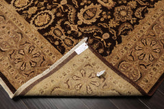 8x10 Brown, Brown, Beige Color Hand Knotted All-Over 100% Wool Traditional-Persian/Oriental Oriental Rug