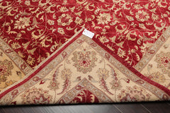 8x10 Pomegranate, Beige, Ivory Color Hand Knotted All-Over 100% Wool Traditional-Persian/Oriental Oriental Rug