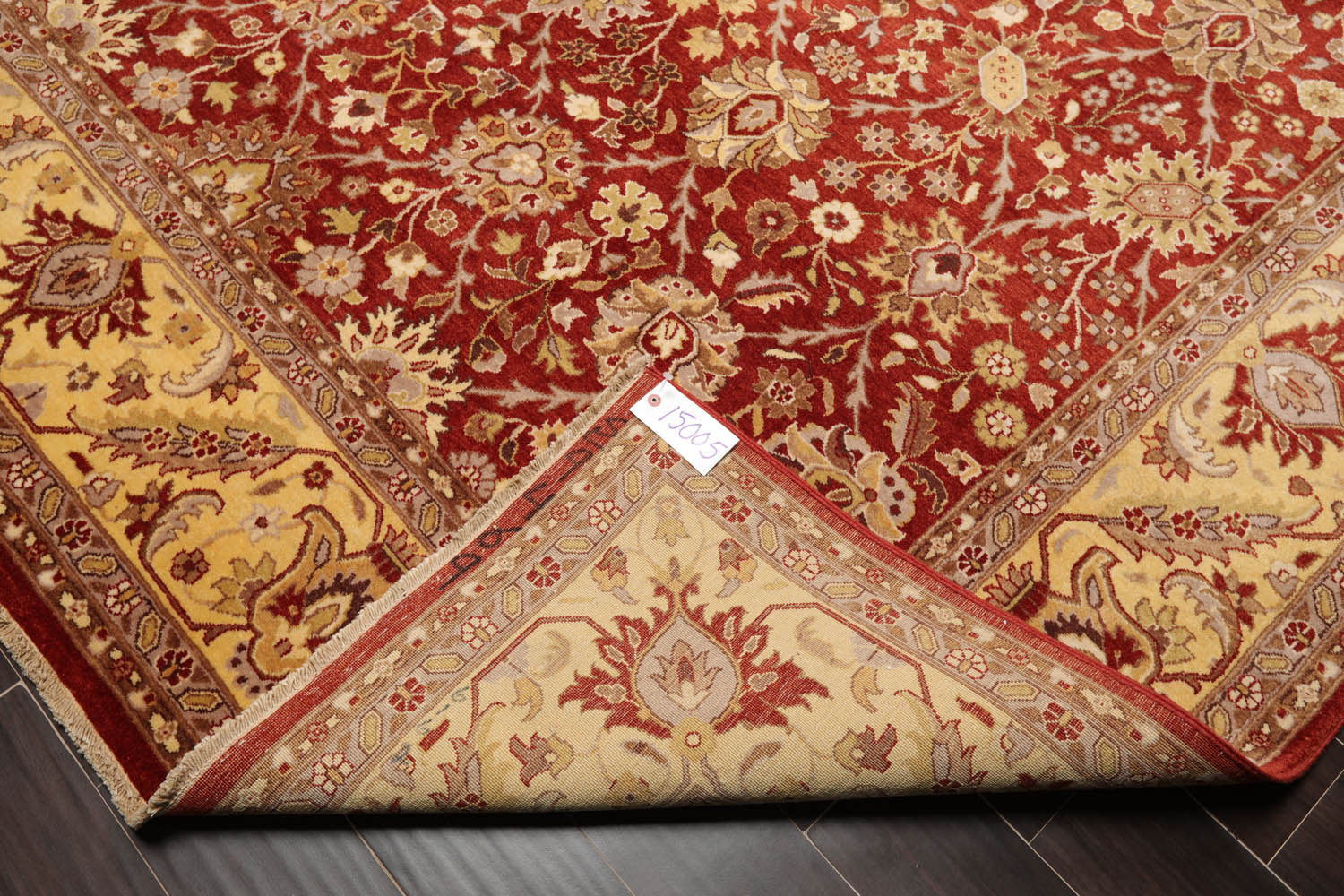 8x10 Rusty Red, Ivory, Gray Color Hand Knotted All-Over 100% Wool Traditional-Persian/Oriental Oriental Rug