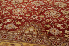 8x10 Rusty Red, Ivory, Gray Color Hand Knotted All-Over 100% Wool Traditional-Persian/Oriental Oriental Rug