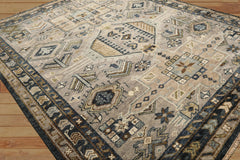 8x10 Taupe, Beige, Blue Color Hand Knotted Oushak Wool Modern & Contemporary Oriental Rug