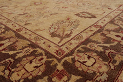 8x10 Beige, Brown, Rust Color Hand Knotted All-Over 100% Wool Traditional-Persian/Oriental Oriental Rug