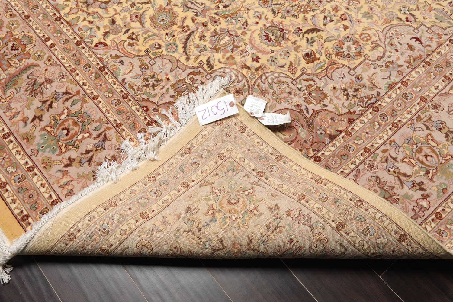8x10 Ivory, Taupe, Tan Color Hand Knotted All-Over 100% Wool Traditional-Persian/Oriental Oriental Rug