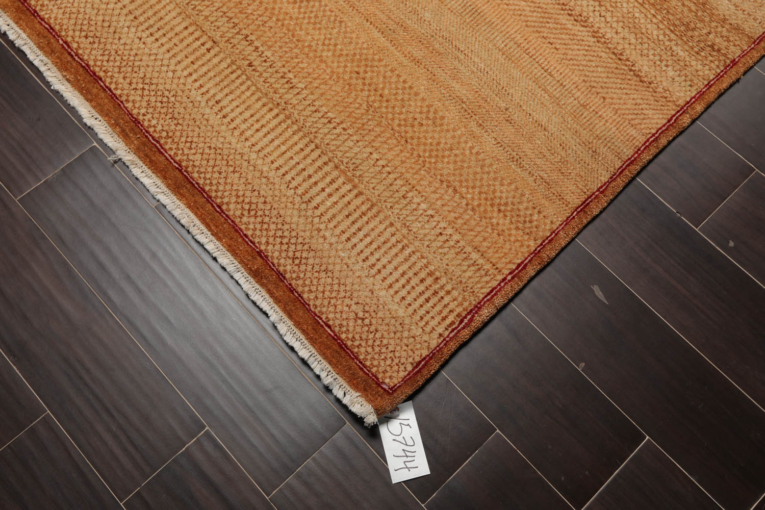 6x9 Brown, Tan, Red Color Hand Knotted All-Over 100% Wool Modern Oriental Rug