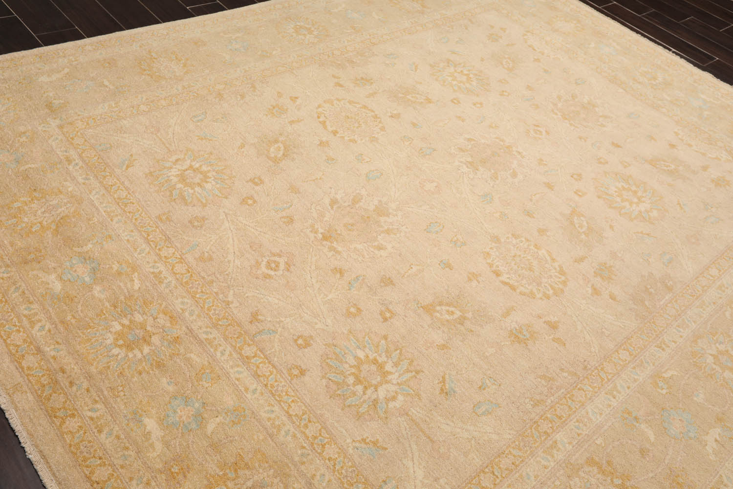 8x10 Beige, Caramel, Gold Color Hand Knotted All-Over 100% Wool Traditional-Persian/Oriental Oriental Rug