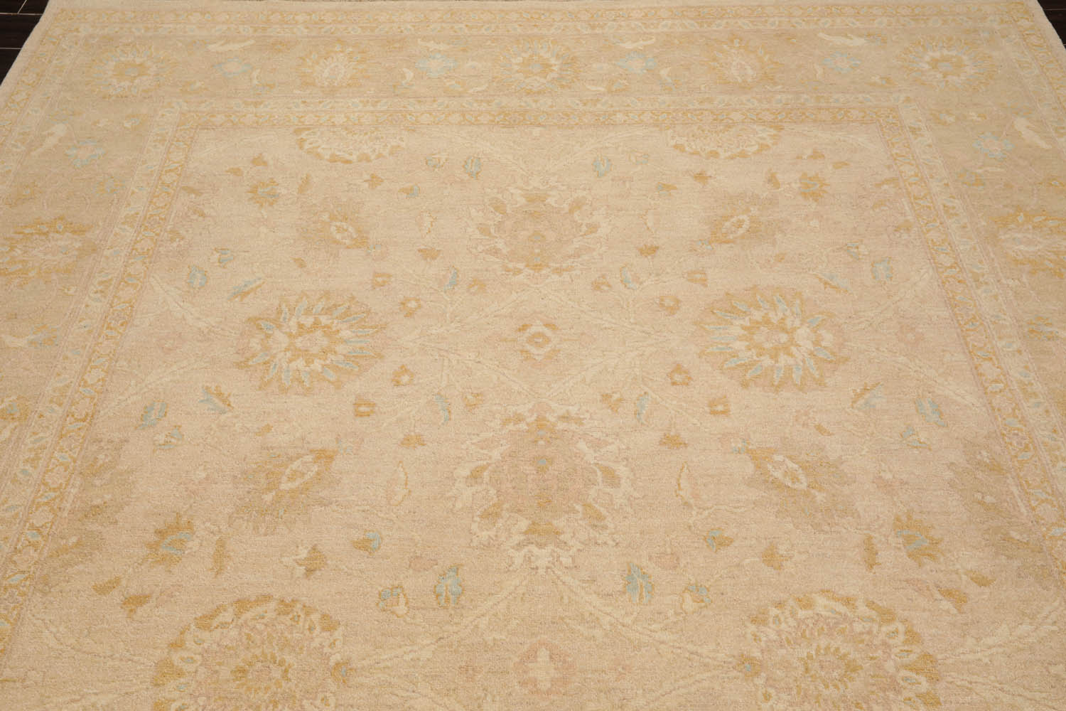 8x10 Beige, Caramel, Gold Color Hand Knotted All-Over 100% Wool Traditional-Persian/Oriental Oriental Rug