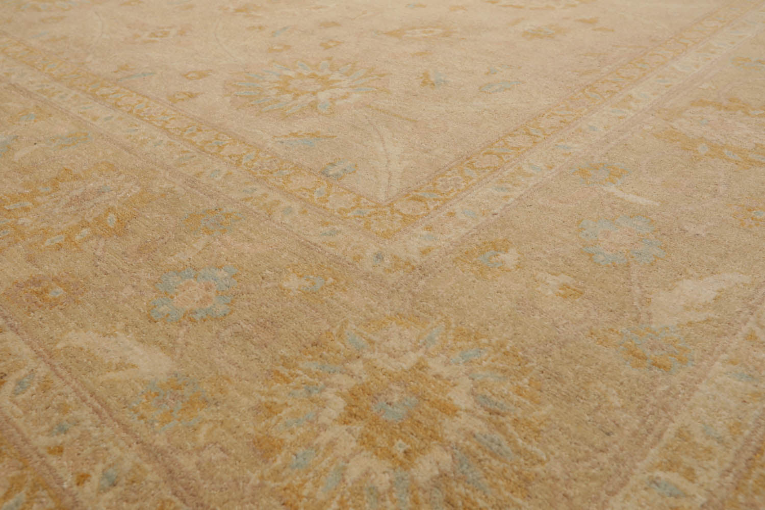 8x10 Beige, Caramel, Gold Color Hand Knotted All-Over 100% Wool Traditional-Persian/Oriental Oriental Rug