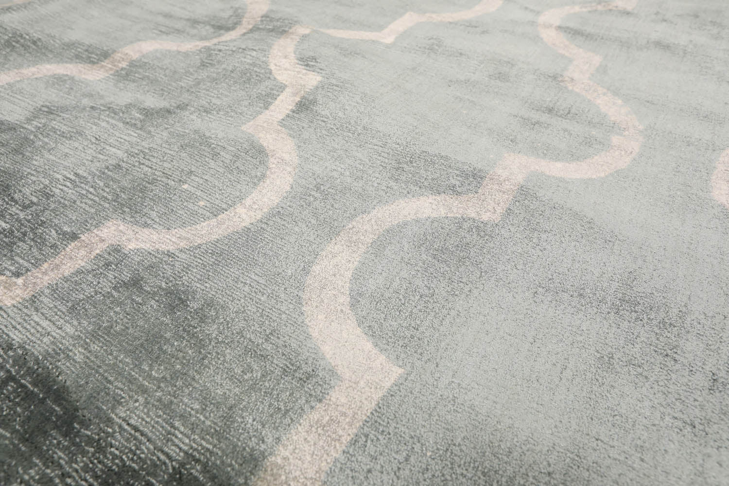 4x6 Blue, White, Color Hand Tufted All-Over 100% Viscose Contemporary Oriental Rug