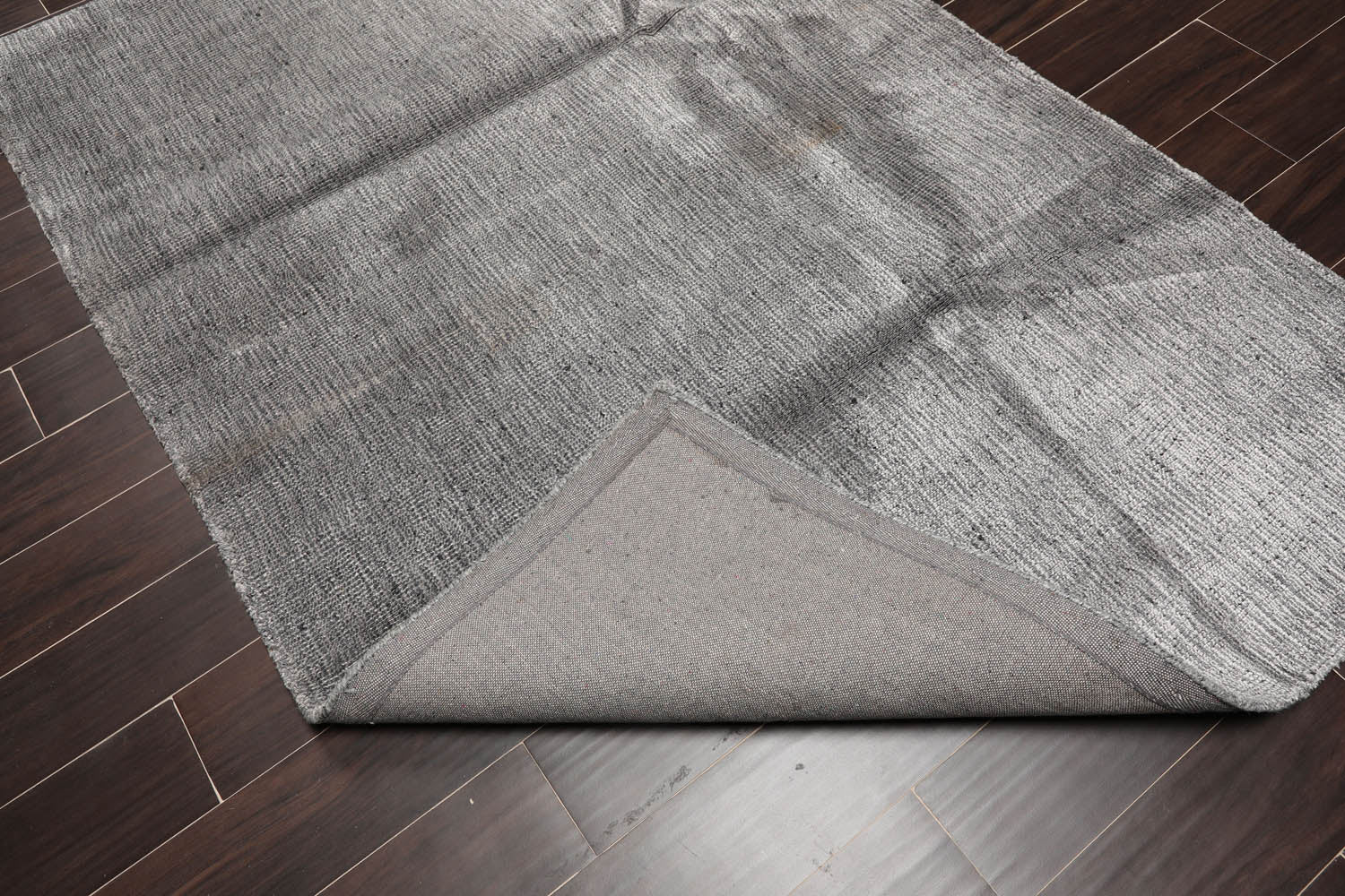 4x6 Gray, , Color Hand Tufted All-Over Wool & Viscose||Wool||Viscose Traditional Oriental Rug