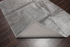 4x6 Gray, , Color Hand Tufted All-Over Wool & Viscose||Wool||Viscose Traditional Oriental Rug