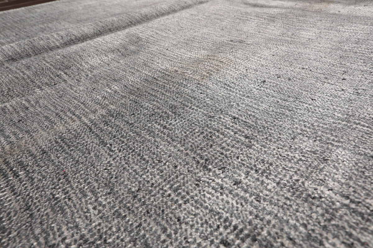 4x6 Gray, , Color Hand Tufted All-Over Wool & Viscose||Wool||Viscose Traditional Oriental Rug