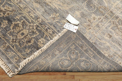 8x10 Gray, Beige, Brown Color Hand Knotted Oushak Wool Transitional Oriental Rug