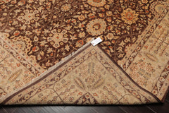 9x12 Brown, Beige, Gold Color Hand Knotted All-Over 100% Wool Traditional-Persian/Oriental Oriental Rug