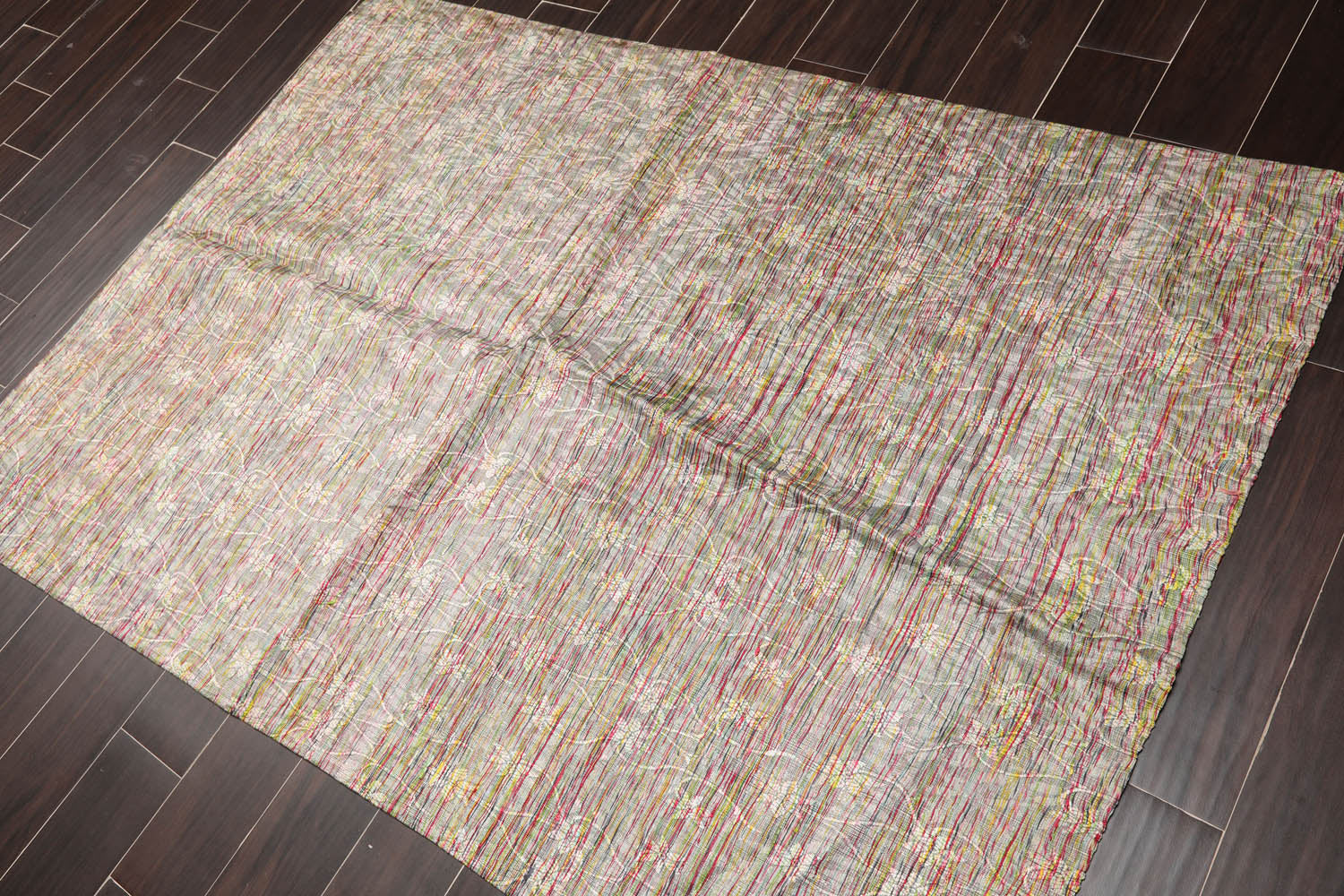 4x6 Brown, Beige, Red Color Hand Woven All-Over 100% Viscose||Viscose Traditional Oriental Rug