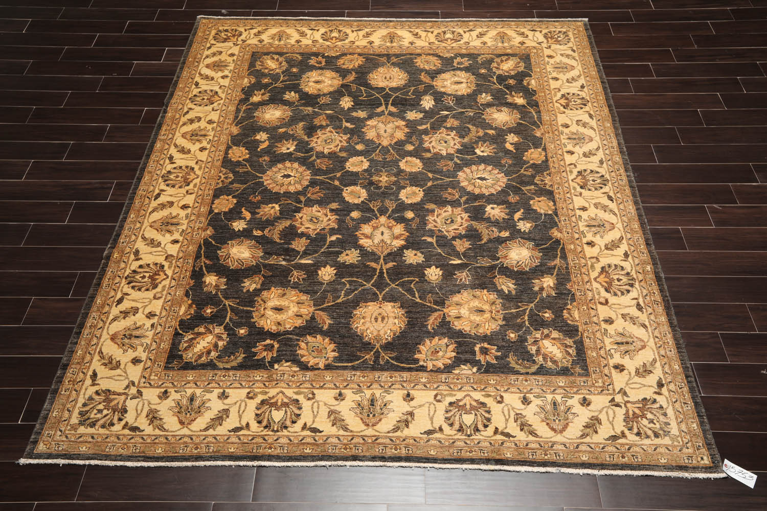 8x10 Gray, Warm Beige, Brown Color Hand Knotted All-Over 100% Wool Traditional Oriental Rug