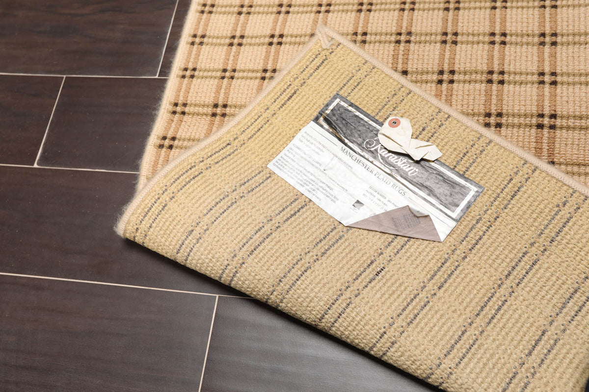 3x5 Tan, Black, Color Machine Made All-Over 100% Wool Contemporary Oriental Rug