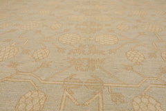 8x10 Beige, Tan, Gray Color Hand Knotted All-Over 100% Wool Traditional Oriental Rug