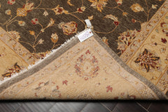 8x10 Brown, Caramel, Taupe Color Hand Knotted All-Over 100% Wool Traditional Oriental Rug