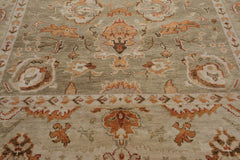 Ethe Multi Size LoomBloom Muted Turkish Oushak Hand Knotted Wool Traditional Area Rug Moss, Beige Color