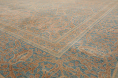 8x10 Beige, Tan, Aqua Color Hand Knotted Pak Persian 100% Wool Traditional Oriental Rug