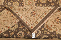 9'11''x14' Brown Hand Knotted Wool Traditional Nourison Nourmak Soumak Reversible Rug